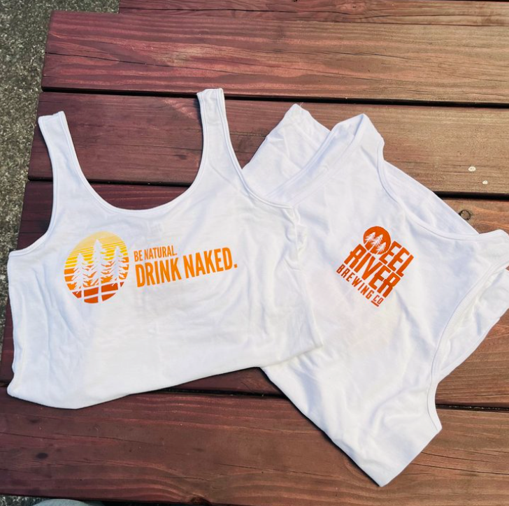 Women's White BNDN Tank