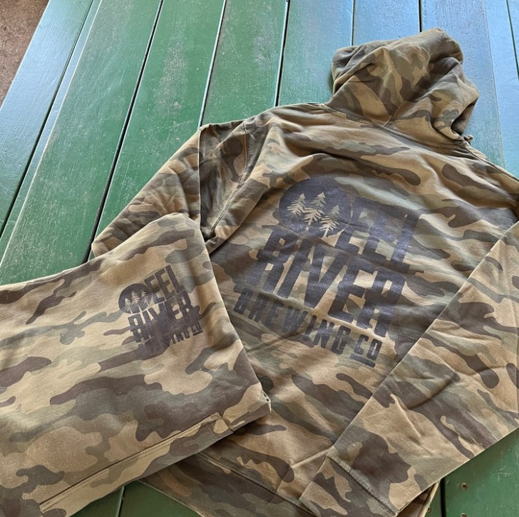 ERB Logo Forest Green Camo Hoodie