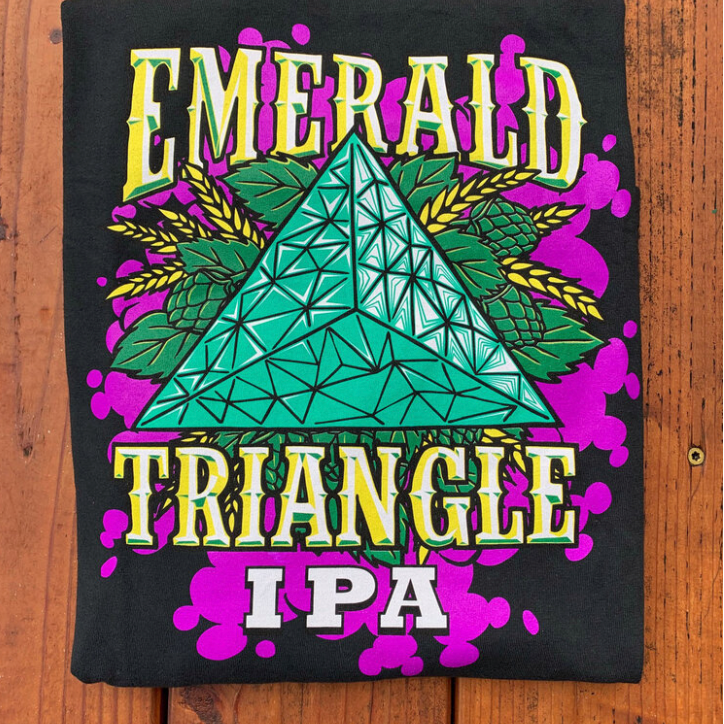 Black Emerald Triangle IPA Long-Sleeved Shirt