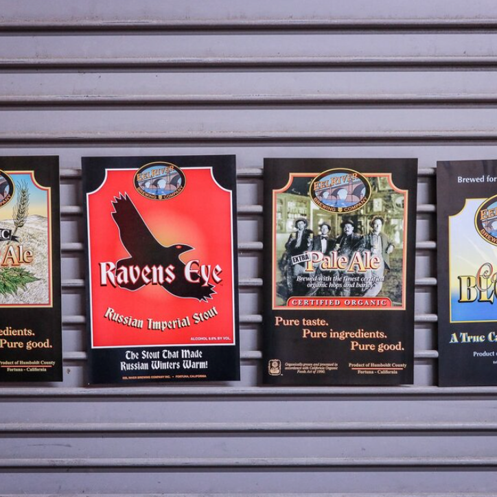 Eel River Brewing Throwback Label Posters